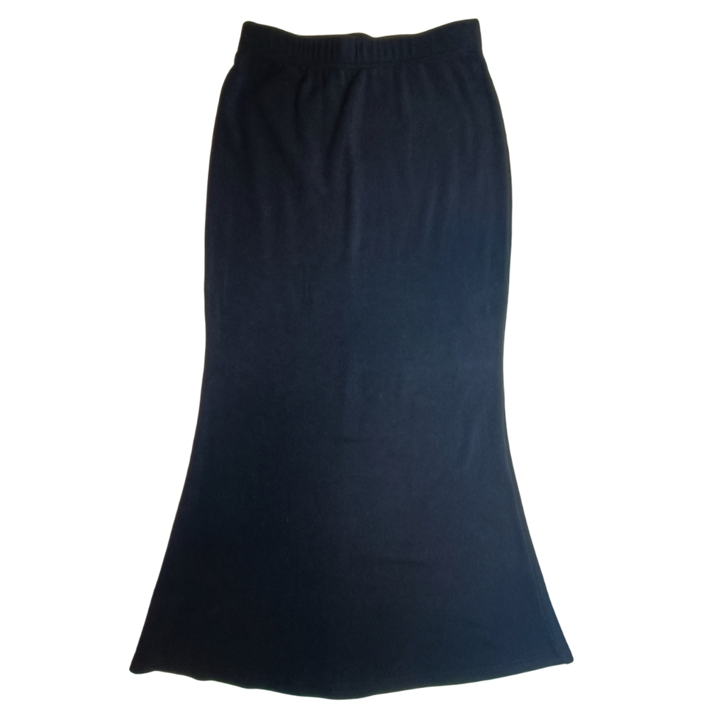 OGL Pull-on Mermaid Black Maxi Midi Skirt Size M